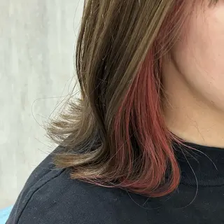 ミディアム カラー 🫧透け感⋆艶髪💎 山口アヤカのヘアスタイル