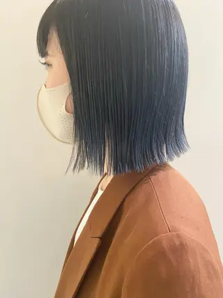 ミディアム カラー 田中 あやなのヘアスタイル