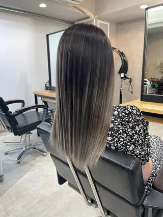 ロング カラー ヘアアレンジ 松井那津子 /ハイライトブリーチのヘアスタイル