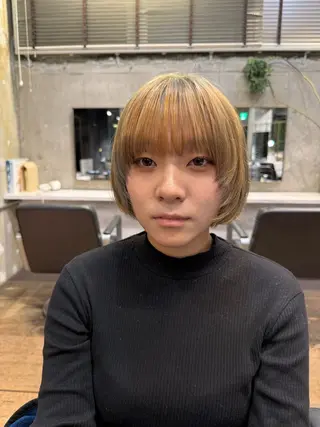 ショート カラー ROBBY所属・松井美樹/似合わせ ガーリー・韓国のヘアスタイル