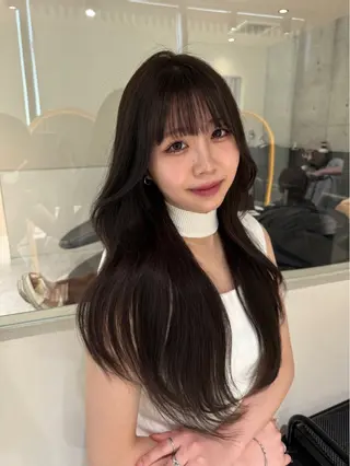 ロング カラー ヘアアレンジ 韓国ヘア/レイヤー Londエレンのヘアスタイル