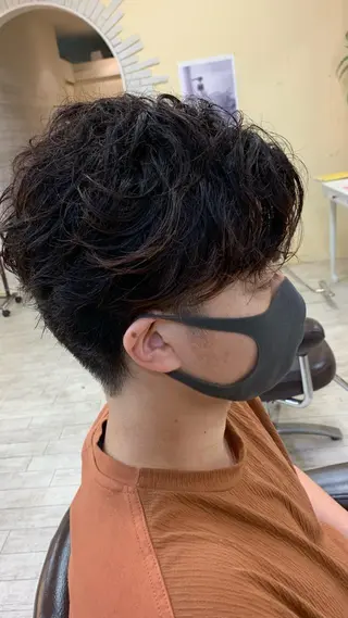 ショート メンズ シャドウパーマ/ メンズ/KENTAのヘアスタイル