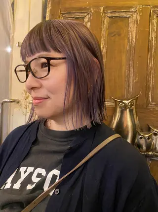 ミディアム sea's所属・ヒラカホ/矢場町/ ブリーチ/似合わせのヘアスタイル