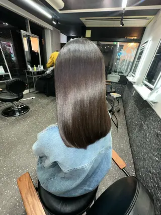 セミロング カラー パーマ 髪質改善⭐️縮毛矯正 吉祥寺⭐️Rinaのヘアスタイル