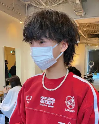 ショート パーマ メンズ JINKIメンズ特化 メンズカットパーマのヘアスタイル