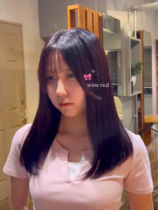 セミロング alku 中目黒所属・ai🎀中目黒美容室 /暖色×ガーリーのヘアスタイル