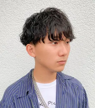ショート パーマ メンズ men’s salon NOA solte. 【メンズサロン ノアソルテ】所属・メンズパーマ職人 加藤 弘貴のヘアスタイル