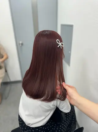 セミロング カラー 🎀愛されgirly ヘア🫧Ayakaのヘアスタイル