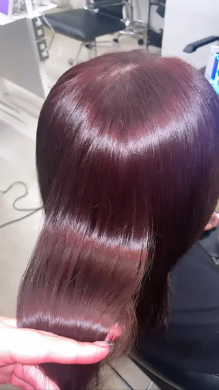 ミディアム カラー acoron.池袋所属・モデル様募集中/ 赤髪人気/Renaのヘアスタイル