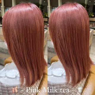 セミロング カラー 艶髪カラー/透明感 美髪/白髪/ﾑﾅｶﾀのヘアスタイル