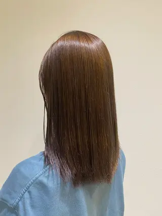 セミロング カラー 鹿児島 聖来のヘアスタイル
