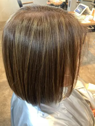 ミディアム カラー ‪🌱‬板倉 沙希‪🌱‬のヘアスタイル
