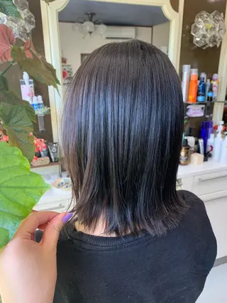 ミディアム カラー ストウ ナナエのヘアスタイル