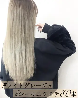 ロング カラー ヘアアレンジ マツエク・マツパ TATSUYA アートディレクターのヘアスタイル