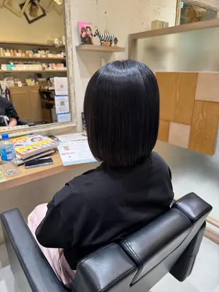 ショート カラー 透明感カラー/髪質改 善/束感まつ毛/にかのヘアスタイル