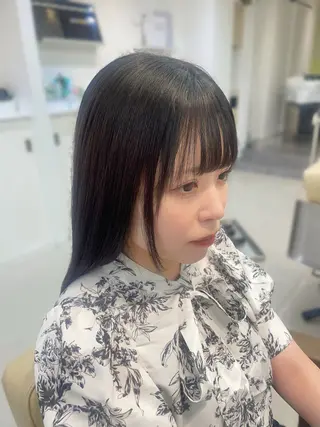 セミロング かずや🍀/髪質改善 /艶髪カラー/眉毛のヘアスタイル