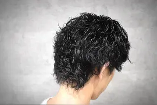 ミディアム パーマ メンズ Bar Ber HouseLavie所属・中西 将斗のヘアスタイル