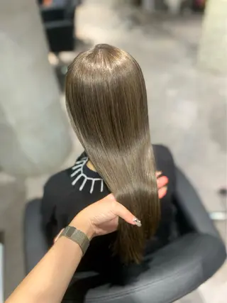 ロング shes茶屋町アリサ 🎀顔周り×韓国風のヘアスタイル