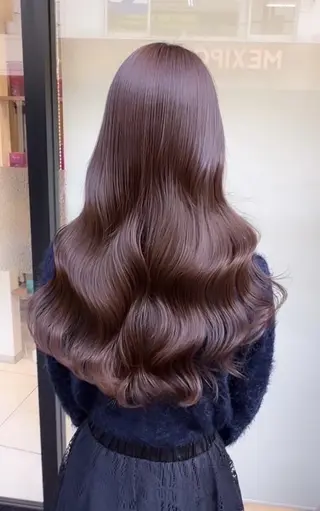 ロング 🎀暖色カラー/ ピンク🎀mikuのヘアスタイル