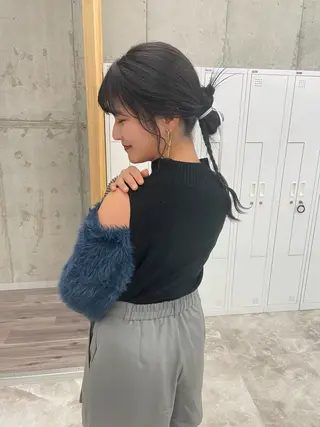 カラー ヘアアレンジ ブリーチ/ベージュ 💕/momoaのヘアスタイル