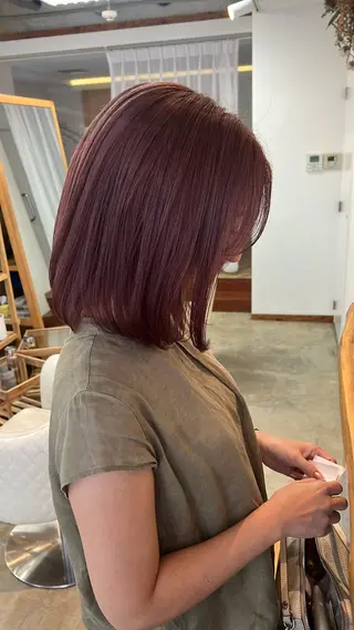 カラー 透明感カラー🫧 高田李胡のヘアスタイル