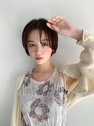 ショート カラー なりたいが叶う ながしまじゅんきのヘアスタイル