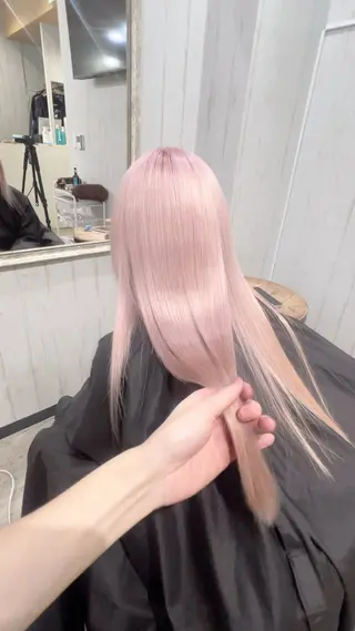 セミロング カラー 艶髪/ハイトーン特化 店長/SHOHEIのヘアスタイル