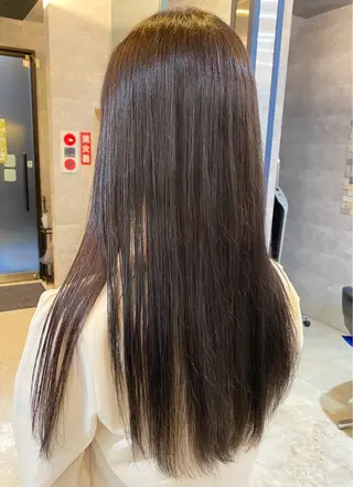 ロング カラー Wカラー/ワンカラー 中村太玖美のヘアスタイル