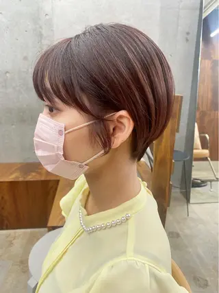 ショート カラー 三浦 望のヘアスタイル
