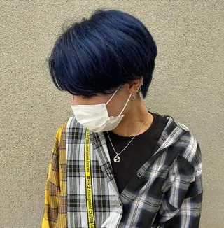 ショート カラー パーマ ヘアアレンジ メンズ キッズ ネイル マツエク・マツパ Saffyハリウッド トリートメント◎のヘアスタイル