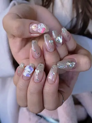 ネイル 3dパーツ/流行り 👧shushu❤️のネイルデザイン