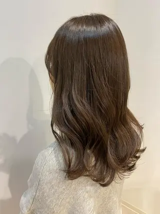 セミロング GO TODAY SHAiRE SALON 原宿Stella店所属・𓍯柔らかhair 𓍯 yukinoのヘアスタイル