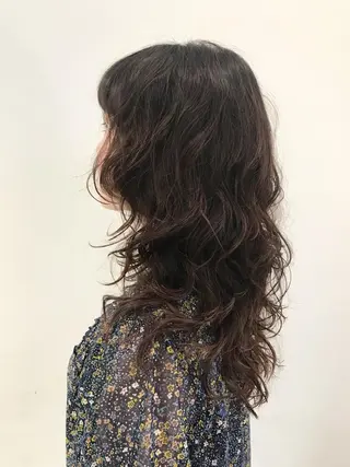 ロング パーマ レイヤーカット/艶髪 🎀笠原 優花🎀のヘアスタイル