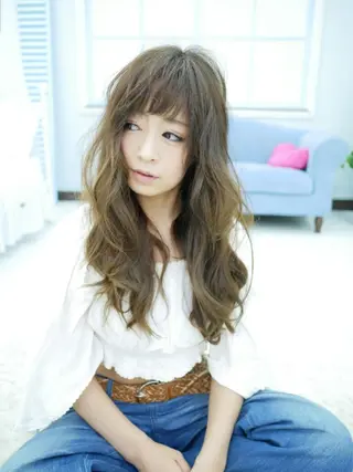 ロング カラー hairdesign LARGO所属・みうら たくやのヘアスタイル