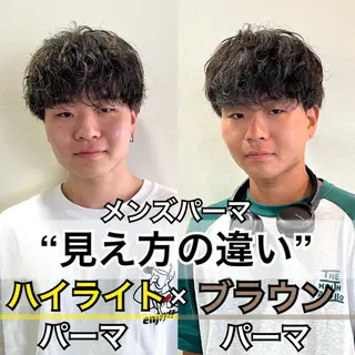 カラー パーマ メンズ ツイストスパイラル/ メンズパーマ/ハルキのヘアスタイル