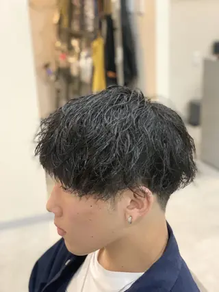 ショート パーマ メンズ クセを最大限に活かす メンズパーマ奈良大祐のヘアスタイル