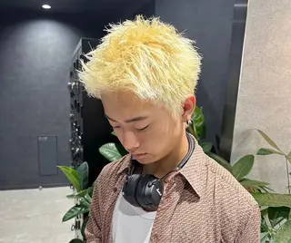 メンズ 🤍韓国大人っぽ ベージュMAI🤍のヘアスタイル