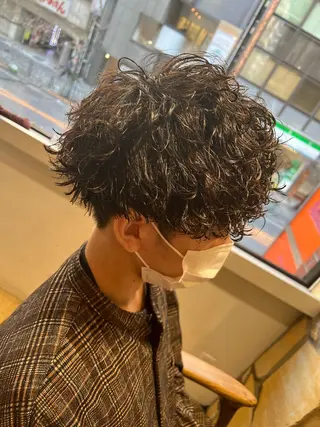 ショート パーマ メンズ 新宿メンズ人気No1 仙頭　由範のヘアスタイル