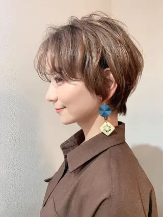 ショート カラー パーマ 髪質改善カラー☆ ヘアアレンジmiyuのヘアスタイル