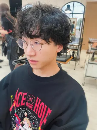 ショート パーマ メンズ saito .のヘアスタイル