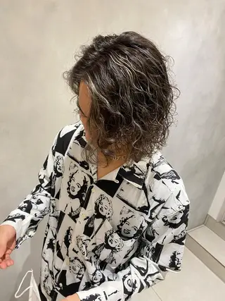 ミディアム カラー 吹田 駿 髪質改善縮毛矯正のヘアスタイル