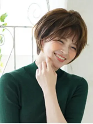 ショート カラー 髪質改善✨縮毛矯正 美髪担当・大西真奈のヘアスタイル