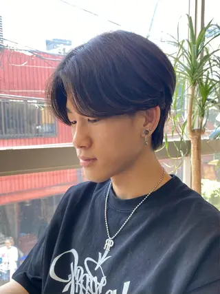 ショート パーマ メンズ JINKIメンズ特化 メンズカットパーマのヘアスタイル