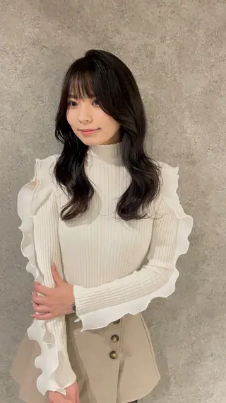 ロング レイヤーカット 縮毛矯正◽️河野泰貴のヘアスタイル