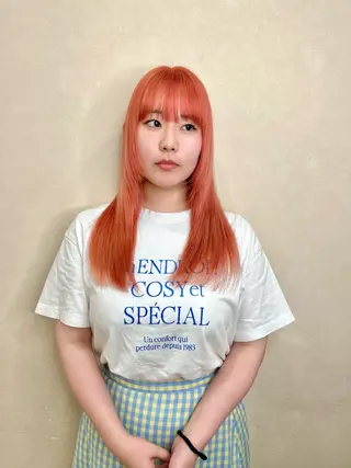 セミロング カラー 似合わせ/美髪カラー /カンナのヘアスタイル