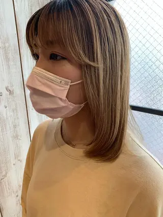 ミディアム SOYON 🤍CHIZU🤍.のヘアスタイル