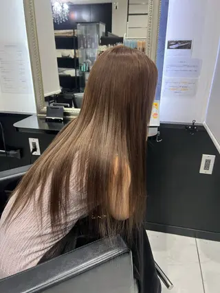 ロング カラー YUDU🍊 germe/ジェルムのヘアスタイル