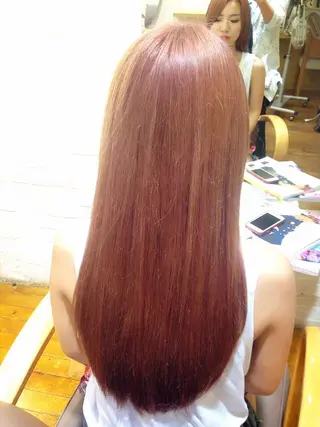 ロング カラー 加藤 あやみのヘアスタイル