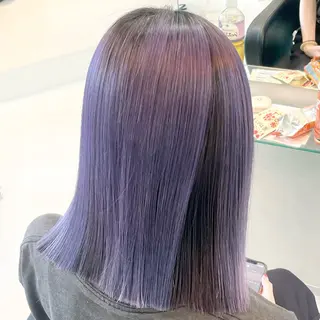 ミディアム カラー 艶/透明感 🫧カラーのヘアスタイル