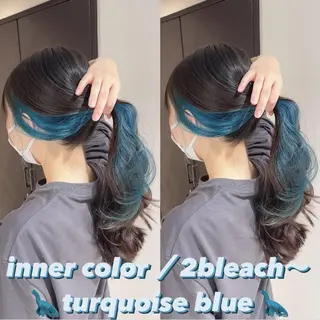 カラー 渋谷:インナーカラー ／🍒エリカ🍒のヘアスタイル